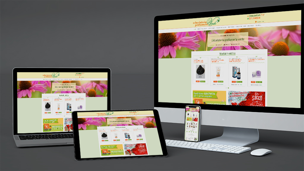 Sito e-commerce realizzato per Profumeria Verde